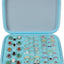 Estuche anillos 42 ranuras con soporte vitrina 50 anillos