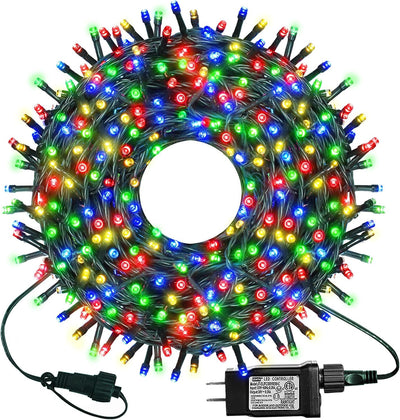 300 Luces LED Navidad 99pies Conector 8 Modos Interior