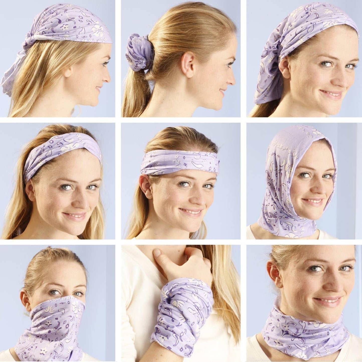 12 Unid Bandanas Protector Facial Bufanda Polaina