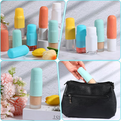 10 Fundas Silicona Botellas Viaje A prueba de Fugas