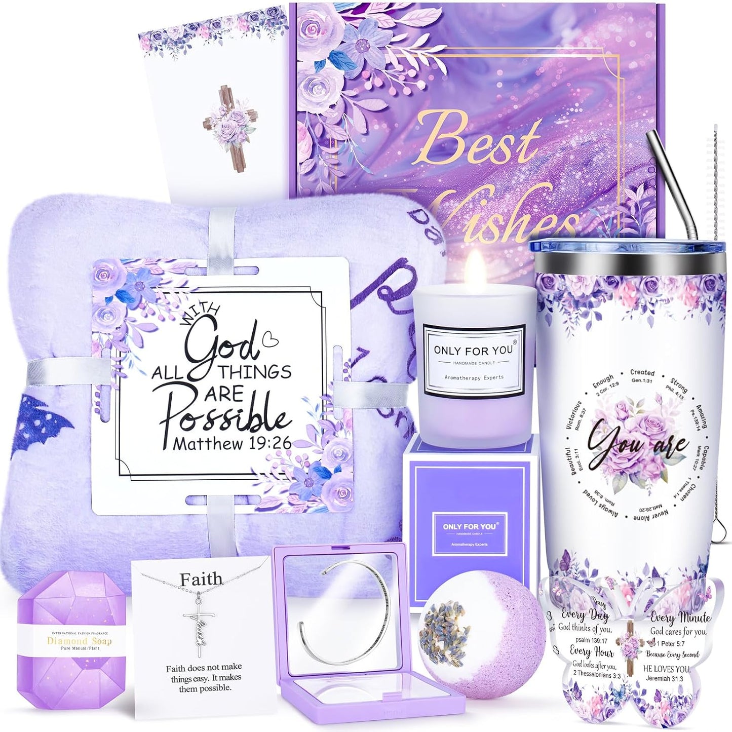 12 Pzas Regalos Religiosos para Mujer Fe