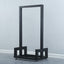 Estante leña hierro forjado rústico para hogar chimenea