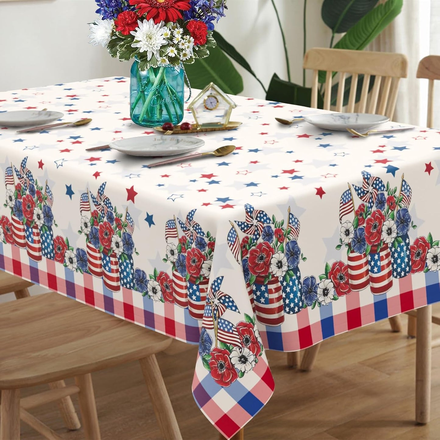 Mantel 4 de Julio impermeable 60x120 pulg