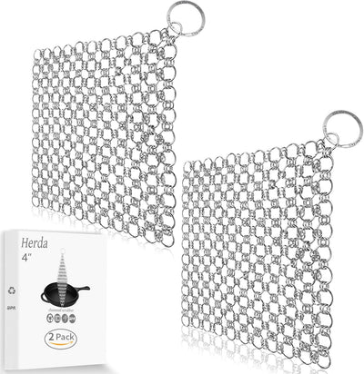 2 Pzas Cepillo Hierro Fundido 4pulg para Horno Holandés