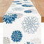 Camino mesa azul gris 13x72pulg decoración Diwali