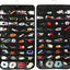 Organiz. colgante joyas 80 bolsillos para aretes collares
