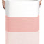 Cesta ropa sucia 95L 16x15x24" cuerda rosa