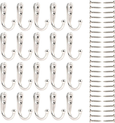 Gancho pared para bata 20uds bronce plateado