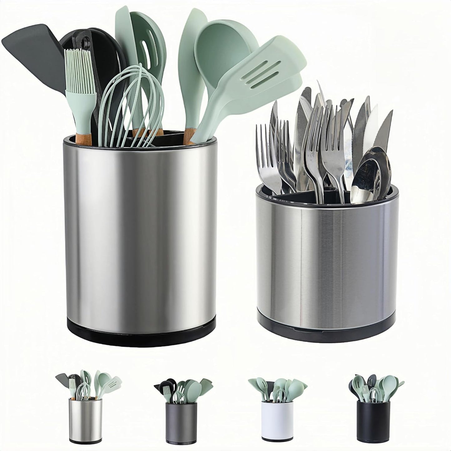 Soporte utensilios acero inox encimera cocina