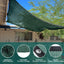 Tela sombra jardín 90% verde oscuro 10x20ft malla con ojales