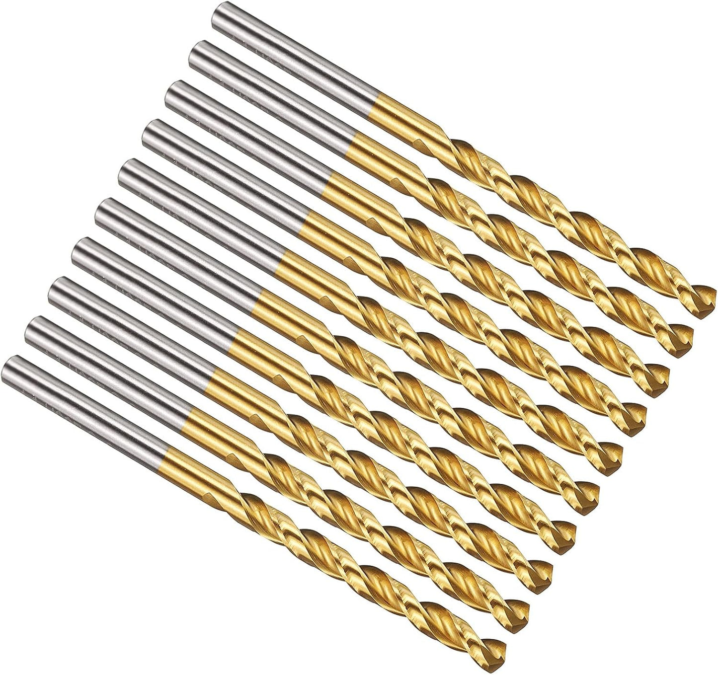 Broca M42 acero alta velocidad 4mm TiN 10 pzas
