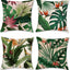 4 Pzas Fundas Almohada Hojas Tropicales 18x18"