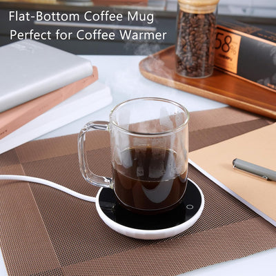 Juego 2 Tazas Vidrio con Asas para Café y Té