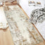 Alfombra pasillo 2x6 antiderrap lana sintética beige