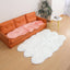 Alfombra piel sintética oveja blanca 4x6ft dormitorio