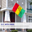 Bandera Guinea 3x5ft Poliéster Ojales Latón Doble Costura