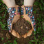 Guantes jardinería mujer cuero antiderrap
