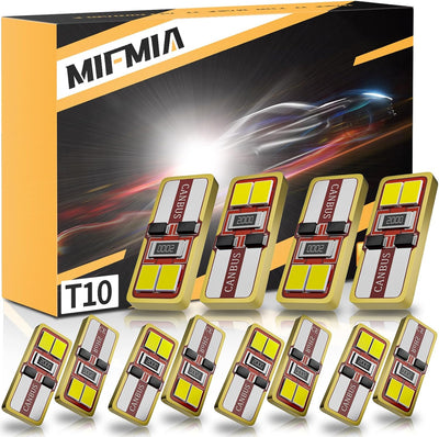 194 Bombillas LED T10 6000K Blanco Coche