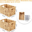 Cestas mimbre jacinto 12" pack 2 con asas