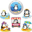 6 Pzas Imanes Pingüinos Decorativos para Puerta Crucero