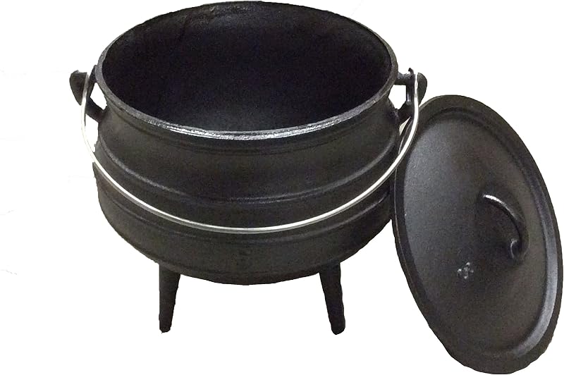 Olla hierro fundido 8.5qt con tapa 3 patas estilo