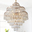 Candelabro cristal K9 9 niveles 16 luces doradas 24pulg