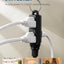 Cable extensión enchufe plano 25ft 3 salidas interior