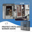 Rejilla puerta RV aluminio ajustable 21-29.5pulg