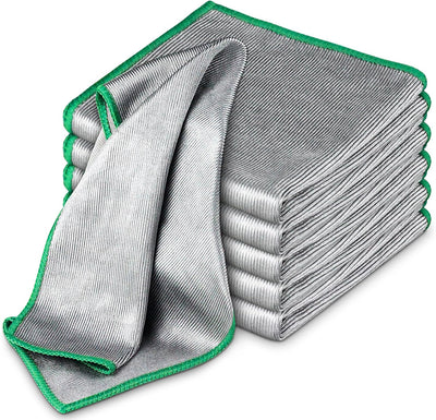 Paño microfibra sin pelusas para gafas cocina espejos 12x12 6 pzas