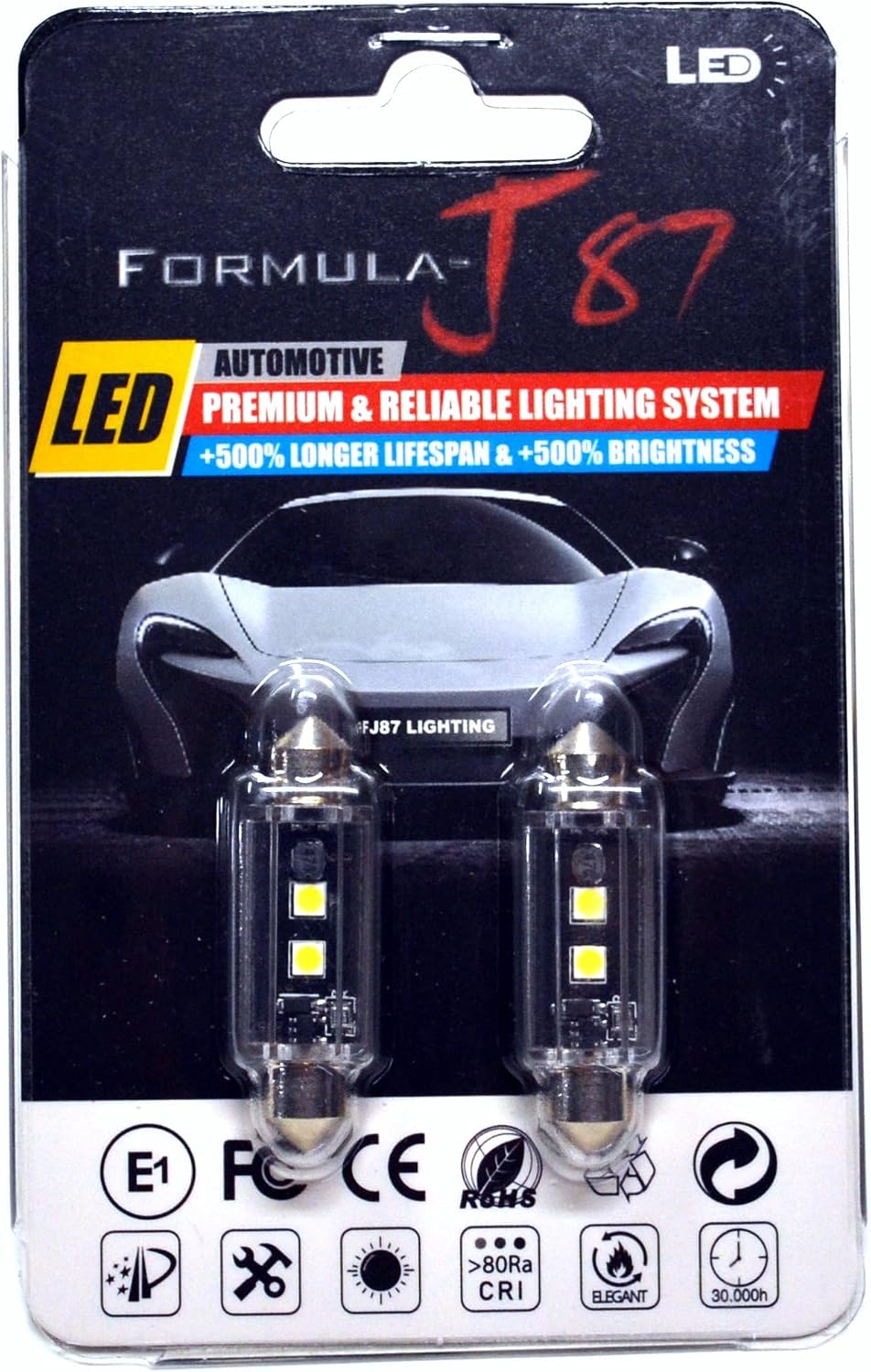 Bombillas LED 3030 SMD 211-2 paquete 2 amarillo