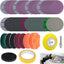 Kit faros coche 53 pzas disco lijado 3pulg vástago 1/4pulg
