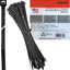 Bridas plástico resistente UV 5.5pulg 100uds color negro
