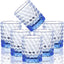 6 Pzas Vasos Tritan 8oz Sin BPA Reutilizables Azul