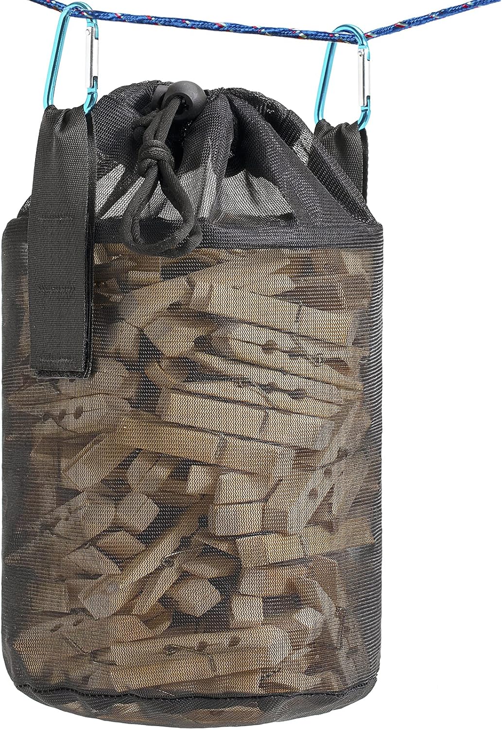 Soporte malla para colgar ropa exterior con bolsa cierre