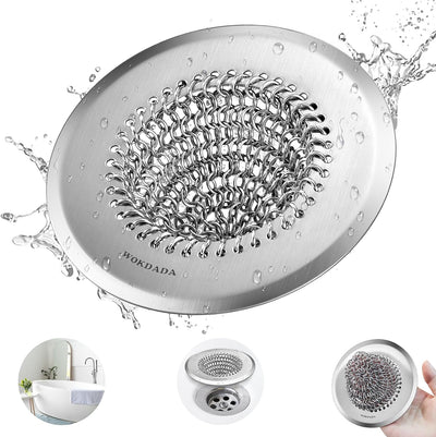 Captador pelo desagüe baño acero inox 304 reversible