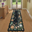 Alfombra antiderrap pasillo cocina 2x8pulg negro/gris