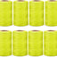8 Rollos Cuerda Trenzada 4000 ft Jardinería Amarillo