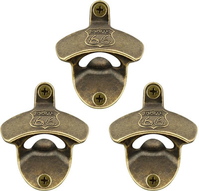 Abrebotellas Route 66 atornillable para bar militar set 3