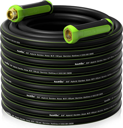 Manguera jardín 100ft 5/8pulg resistente con mango giratorio