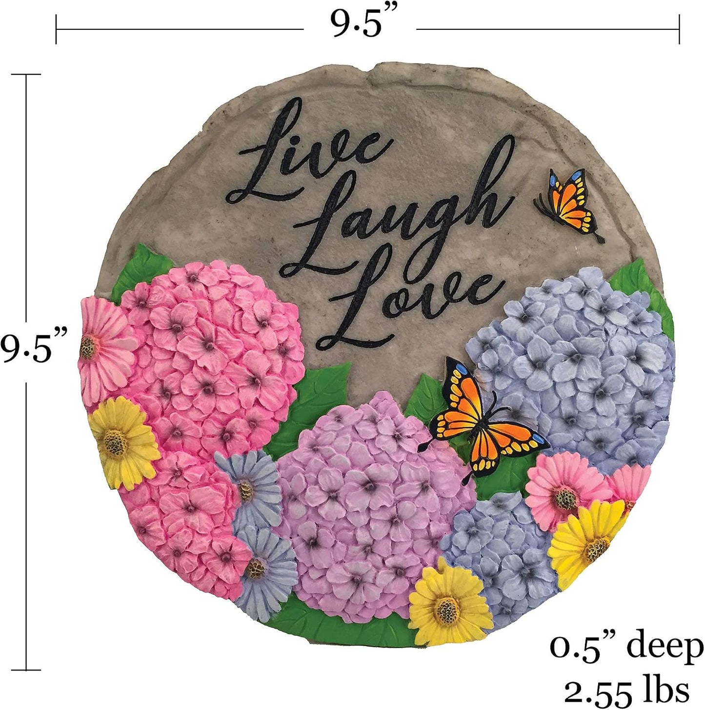 Piedras decorativas Live Laugh Love multicolor