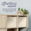 8 Organiz. Tela Beige 11x11" Plegables