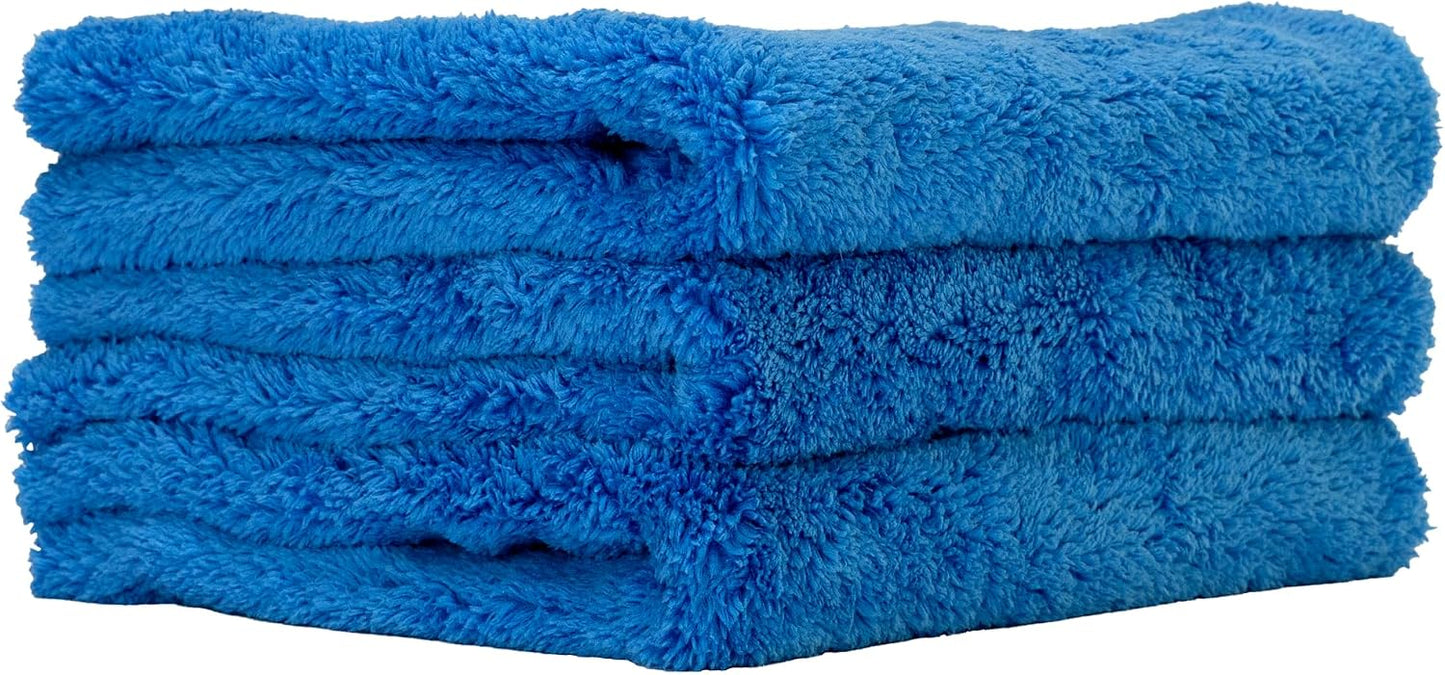 Toalla microfibra azul auto 16x16" 500 GSM