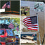 Bandera americana para barco 12x18" resistente nylon 210D
