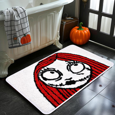 Tapete baño Halloween espeluznante antideslizante
