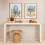 Mesa auxiliar jacinto de agua natural beige