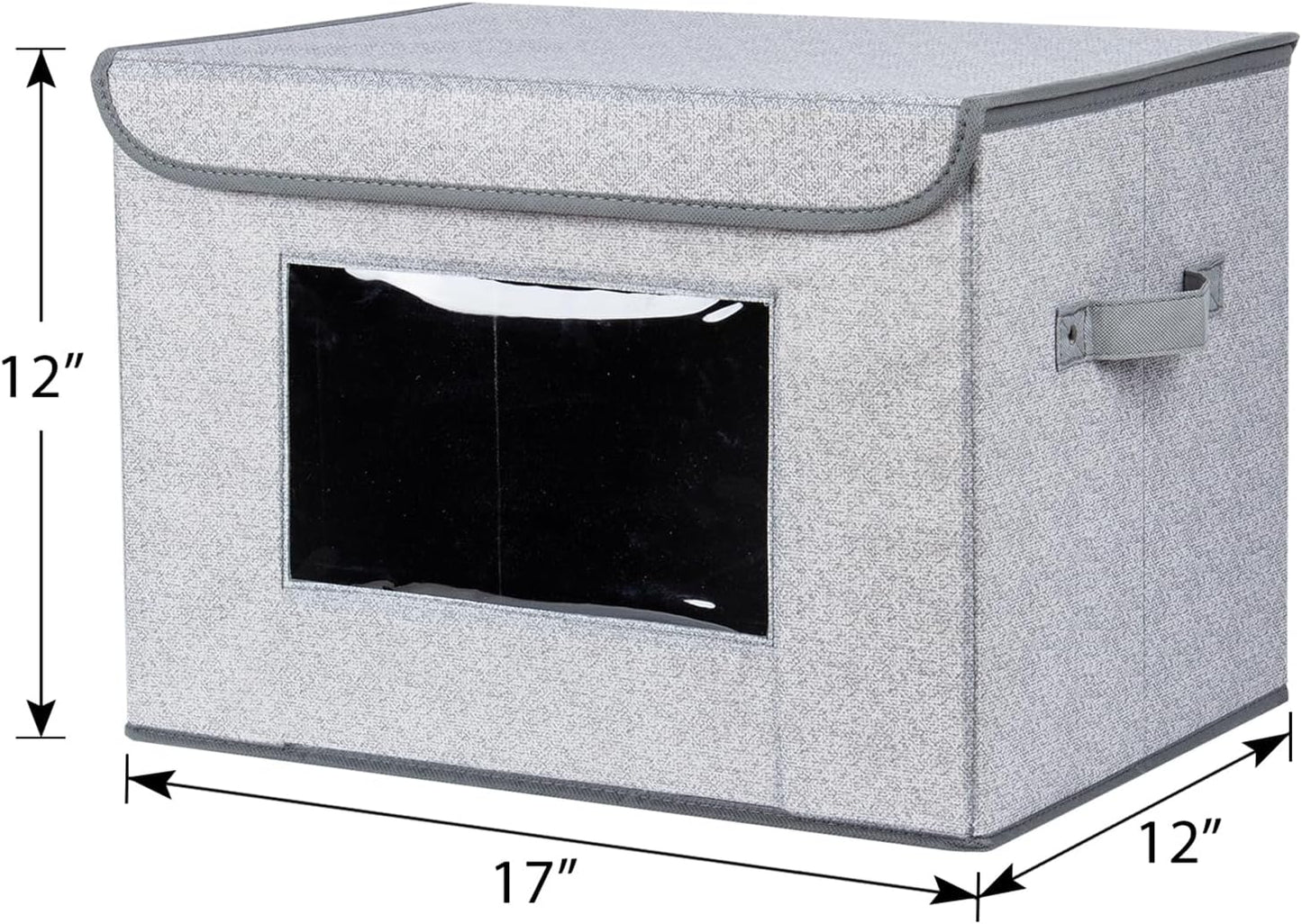 Cajas plegables tela con tapa organiz. hogar dormitorio