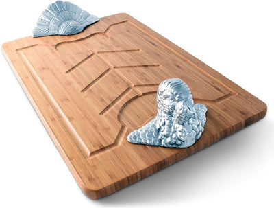 Bandeja aluminio para servir carnes 23x13.5pulg