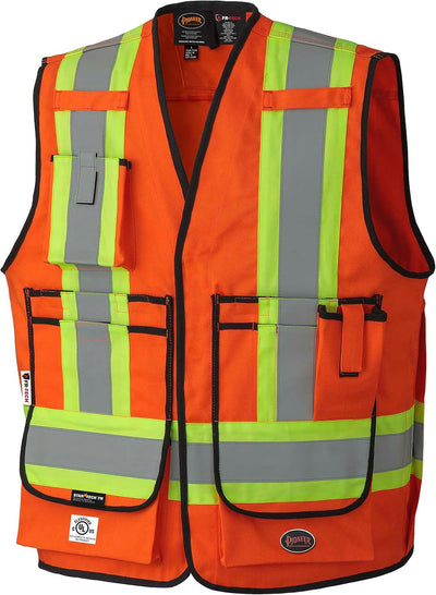 Chaleco seguridad topógrafo reflectante resistente fuego