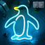 Letrero pingüino lámpara LED USB para hogar sala cafetería