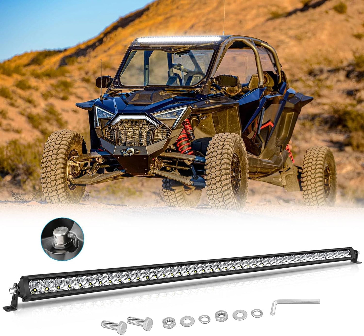 Barra LED 40" 200W para UTV ATV Wrangler F150 Ram